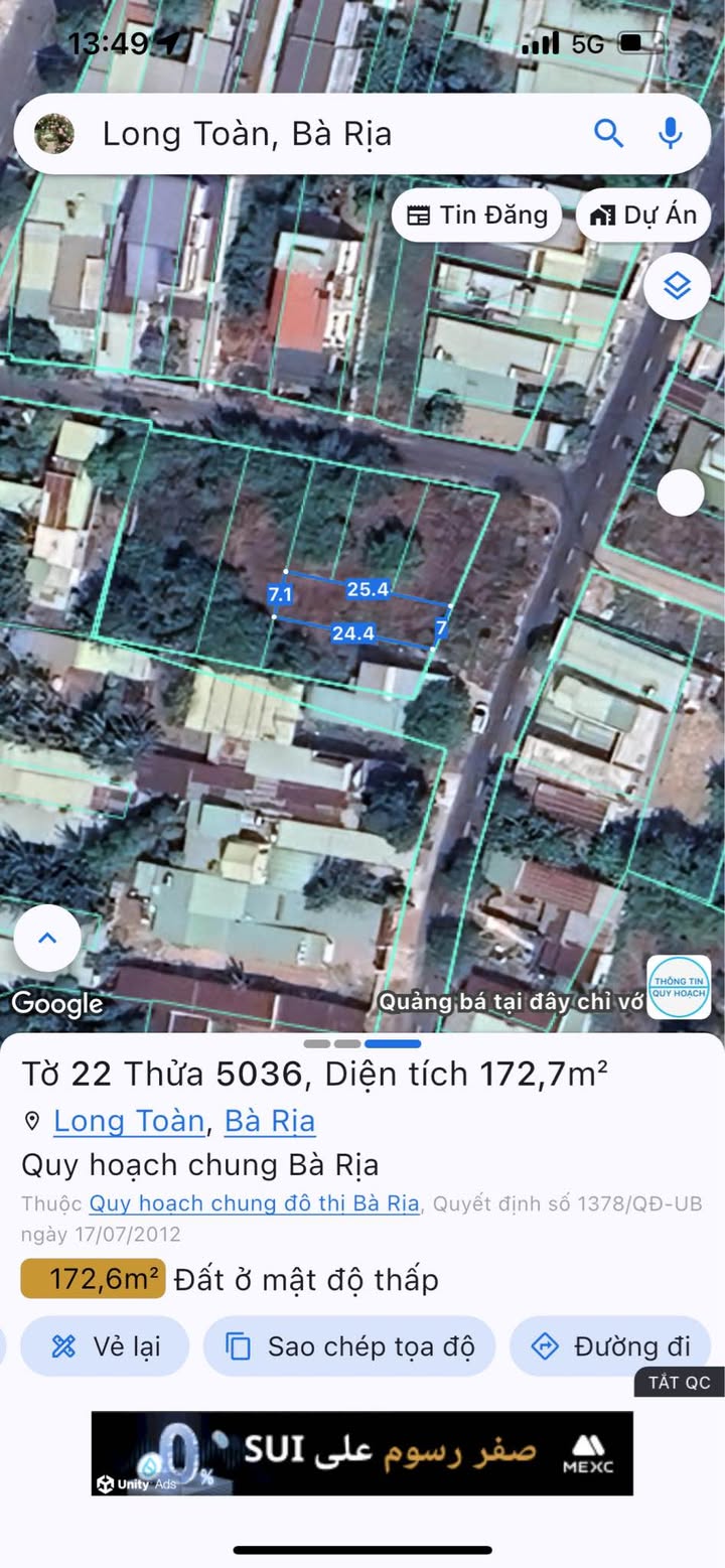 Đất mặt tiền đường Võ Duy Ninh, phường Long Toàn, 175m² giá 4.5 tỷ - Cơ hội đầu tư tuyệt vời!