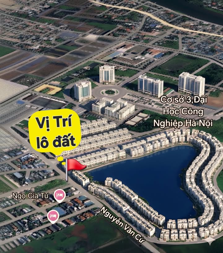 Bán lô đất mặt đường Nguyễn Văn Cừ Ninh Bình 100m² - Vị trí đắc địa ngay cổng trường đại học