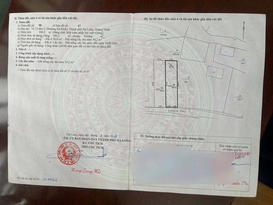 Đất nền Hà Khẩu Hạ Long 100m² giá 2 tỷ - Có nhà cấp 4 sẵn sàng ở ngay!