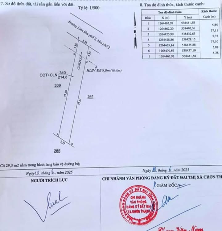 Đất nền chính chủ Chơn Thành 226m² giá chỉ 5xx triệu - Cơ hội đầu tư tuyệt vời!