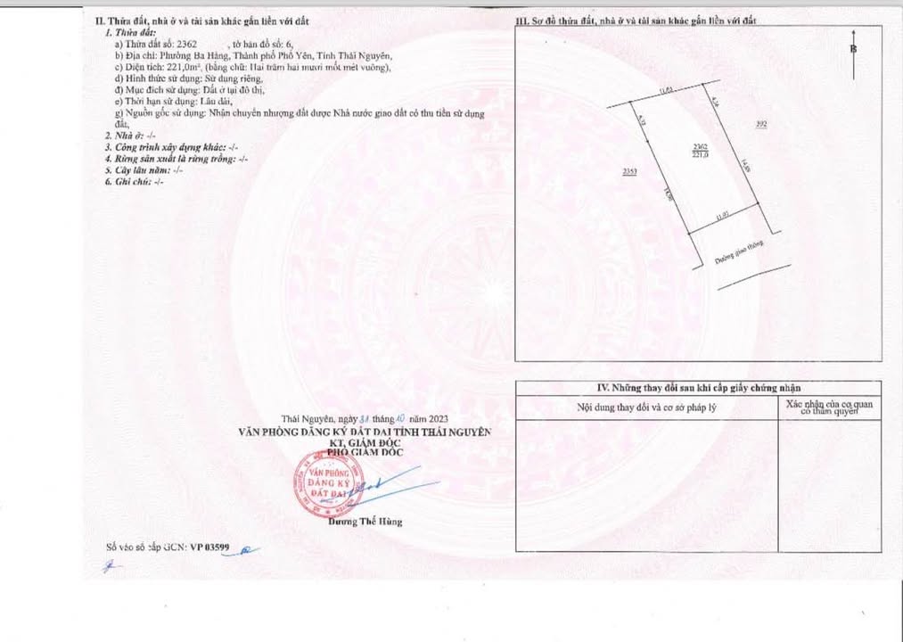 Nhà 2 tầng tại Phường Phổ Yên 221m² giá 4 tỷ - Đầu tư sinh lời ngay!