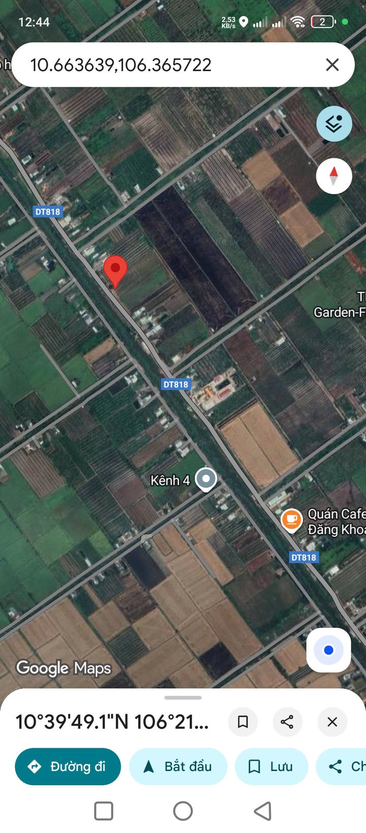 Đất vườn 818m² Thủ Thừa Long An giá 2.5 tỷ - Cơ hội đầu tư tuyệt vời!