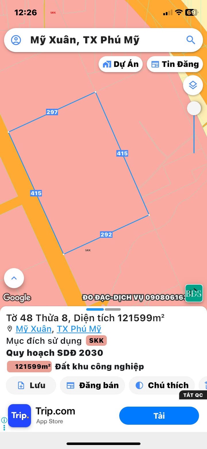 Warehouse 12ha KCN Mỹ Xuân B1, Bà Rịa - Vũng Tàu giá 150 tỷ - Cơ hội đầu tư hấp dẫn!