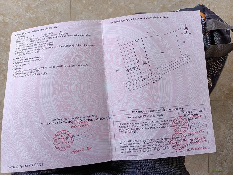 Đất nền Tân Thanh, Lâm Hà 1430m² giá 2.4 tỷ - Chính chủ bán gấp!