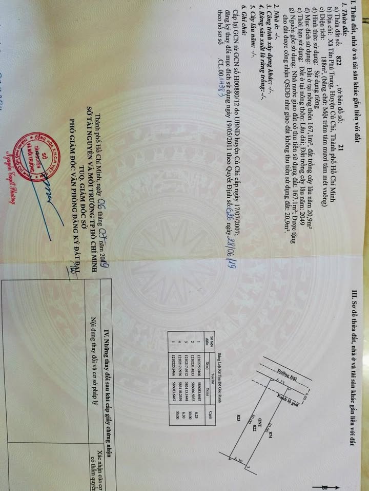 Đất nền Tân Phú Trung 188m² giá 3.3 tỷ - Đầu tư sinh lời nhanh chóng!