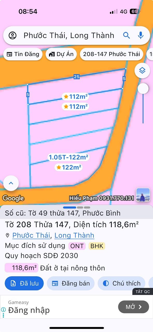 Đất nền Phước Thái, Long Thành, Đồng Nai 125m² giá 1 tỷ - Sổ đỏ chính chủ, đầu tư tiềm năng!