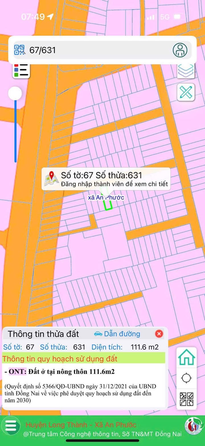 Đất nền 111m² An Phước, Long Thành - Sổ hồng chính chủ, giá chỉ 3 tỷ!