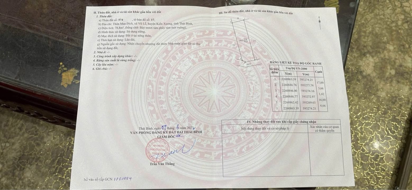 Đất nền Vũ Lễ, Kiến Xương 78.8m² giá 700 triệu - Đầu tư sinh lời cao!