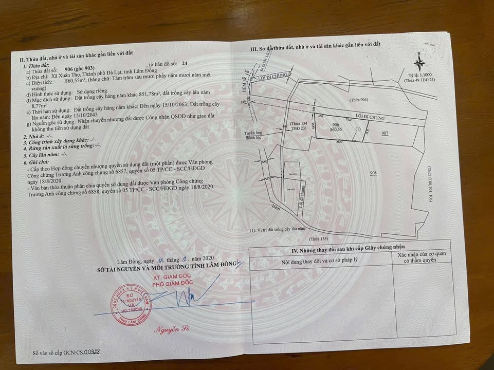 Đất nền Xuân Thọ 1,660m² giá 20 tỷ - Cơ hội đầu tư nghỉ dưỡng hấp dẫn!