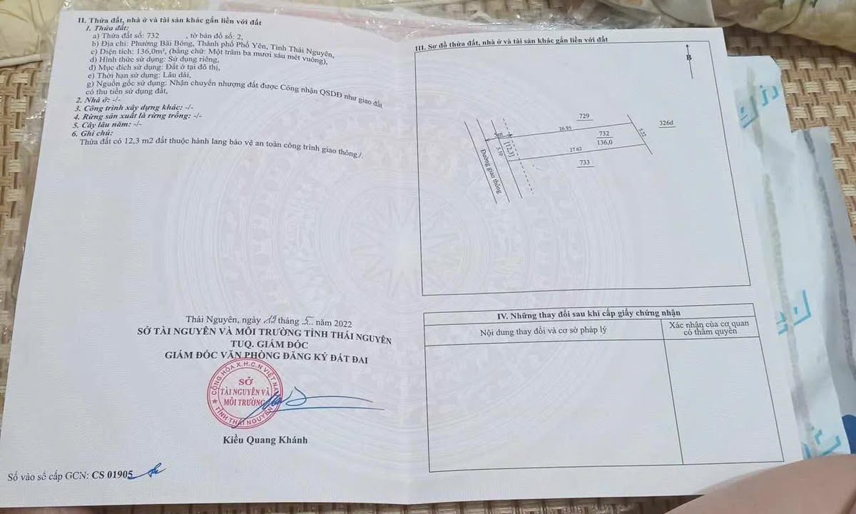 Đất nền Phường Bãi Bông, Thái Nguyên 136m² giá 1.6 tỷ - Đầu tư lý tưởng!