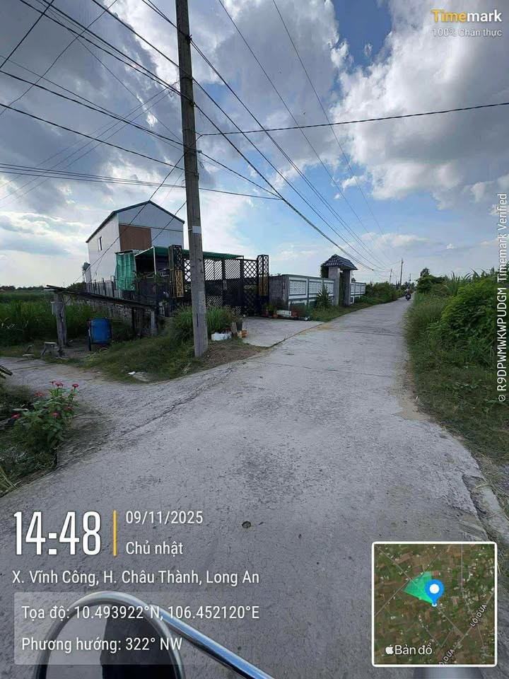 Đất trồng lúa 1.500m² xã Vĩnh Công, Châu Thành - Giá chỉ 320 triệu!