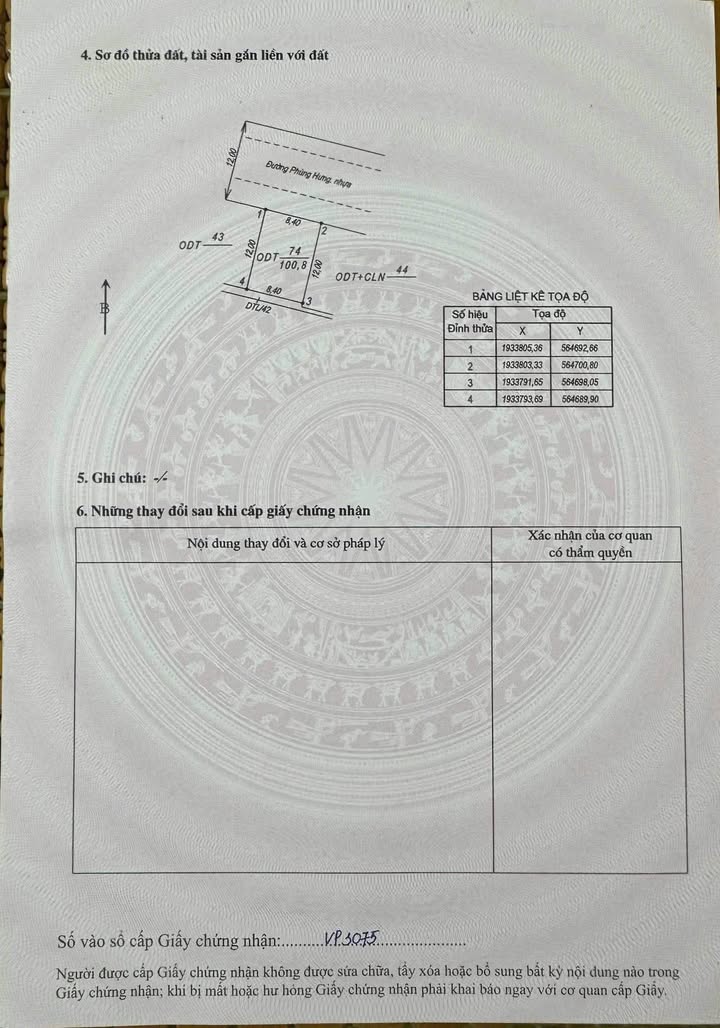 Đất ở mặt tiền đường Phùng Hưng, Đồng Hới 100m² - Phong thủy tốt, đầu tư sinh lời!
