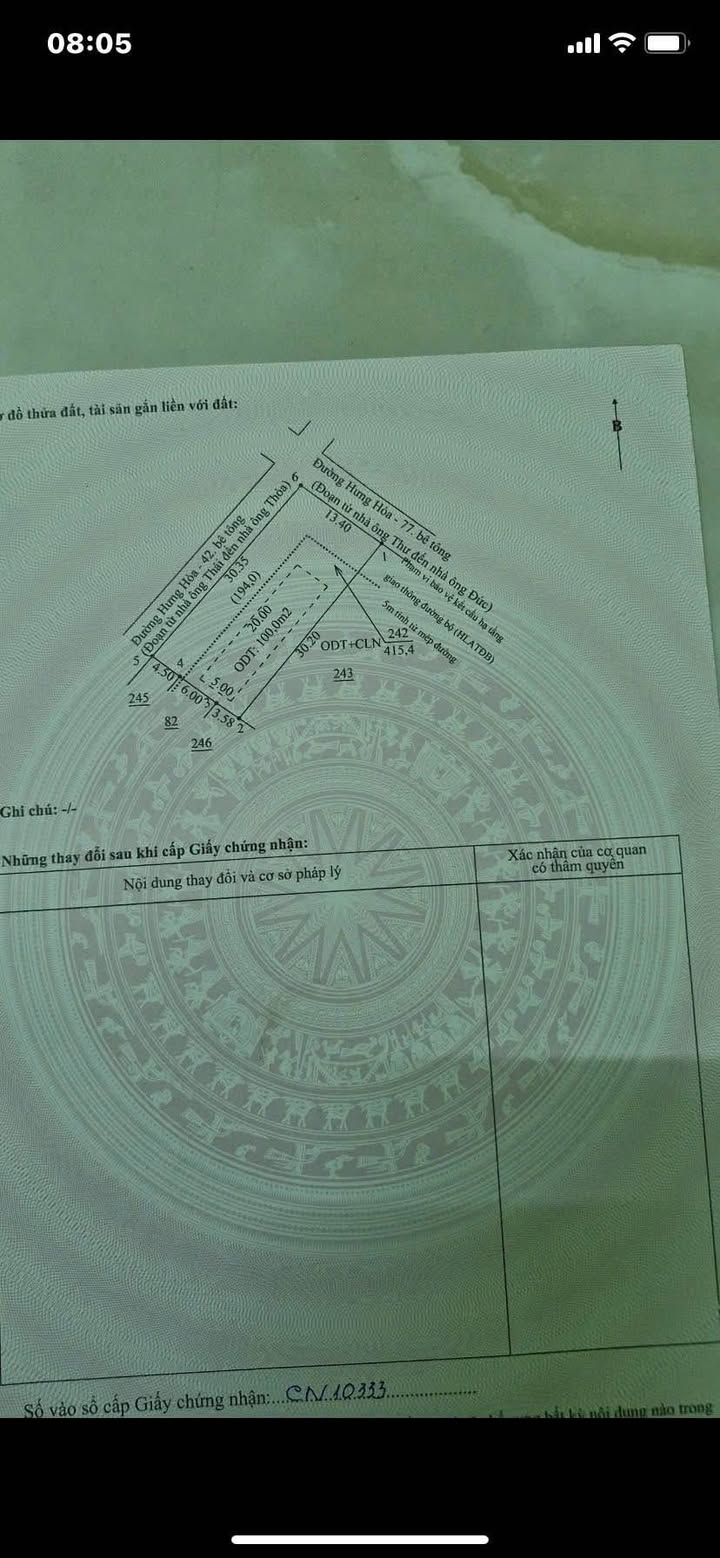 Đất lô góc 2 mặt tiền Chánh Phú Hòa 414m² giá 3 tỷ - Cơ hội đầu tư tuyệt vời!