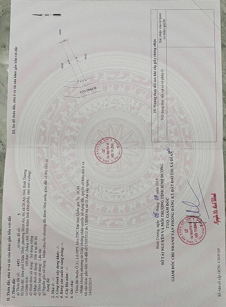 Đất nền KDC Châu Thới, Dĩ An 110m² giá 3.7 tỷ - Đầu tư sinh lời ngay!