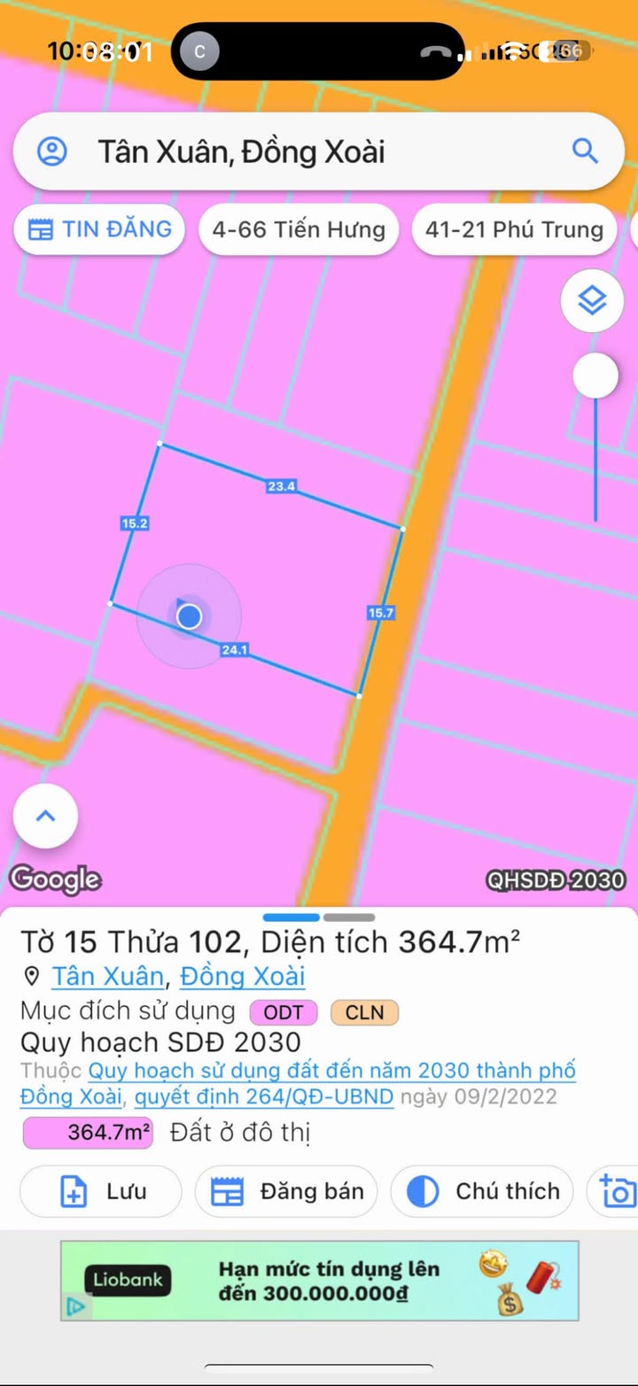 Nhà phố Tân Xuân, Đồng Xoài 360m² giá 3.7 tỷ - Sổ hồng chính chủ!