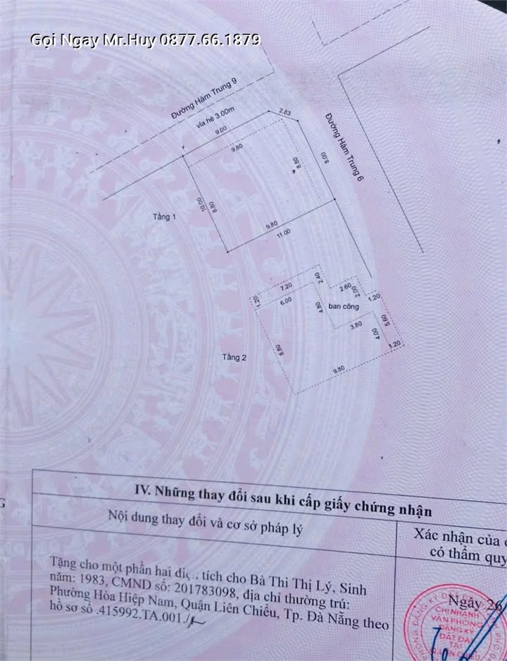 Nhà 2 tầng lô góc 108m² đường Hàm Trung 9 giá 5.15 tỷ - Cơ hội đầu tư sinh lời cao!