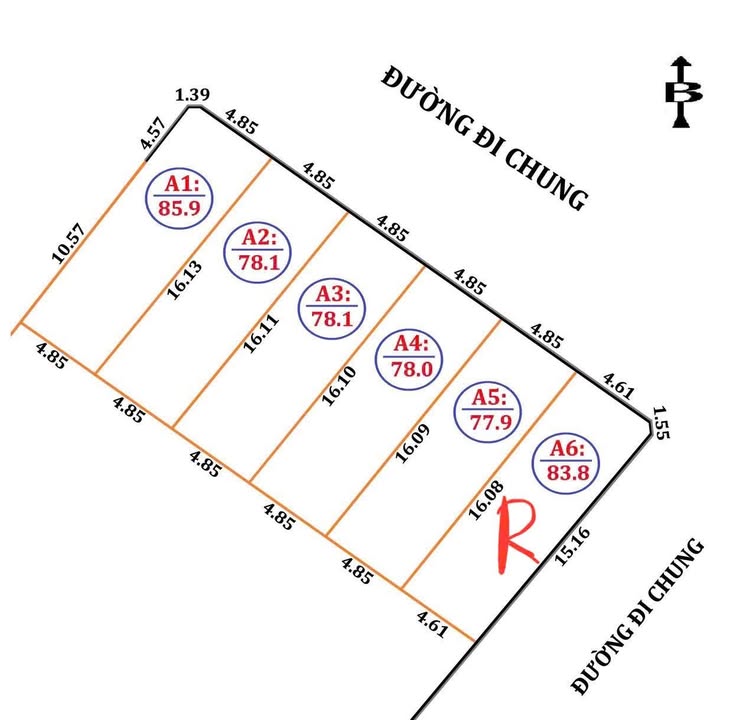 Đất Nghi Thái, Vinh 77m² giá 1 tỷ - Cơ hội đầu tư sinh lời