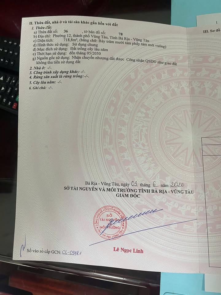 Đất nền Vũng Tàu 89m² giá 600 triệu - Sổ đỏ chính chủ, đầu tư sinh lời!