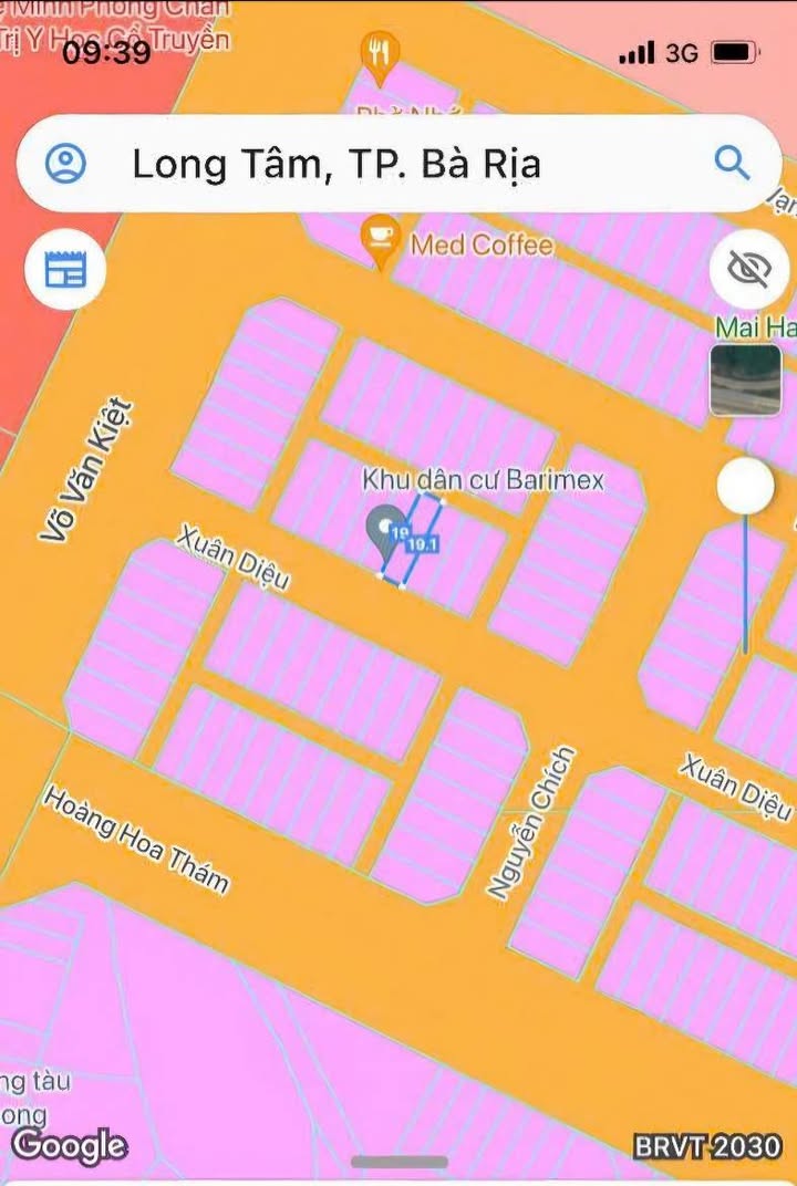 Đất nền mặt tiền đường Xuân Diệu, Bà Rịa - 95m² giá 2.4 tỷ - Cơ hội đầu tư tốt!