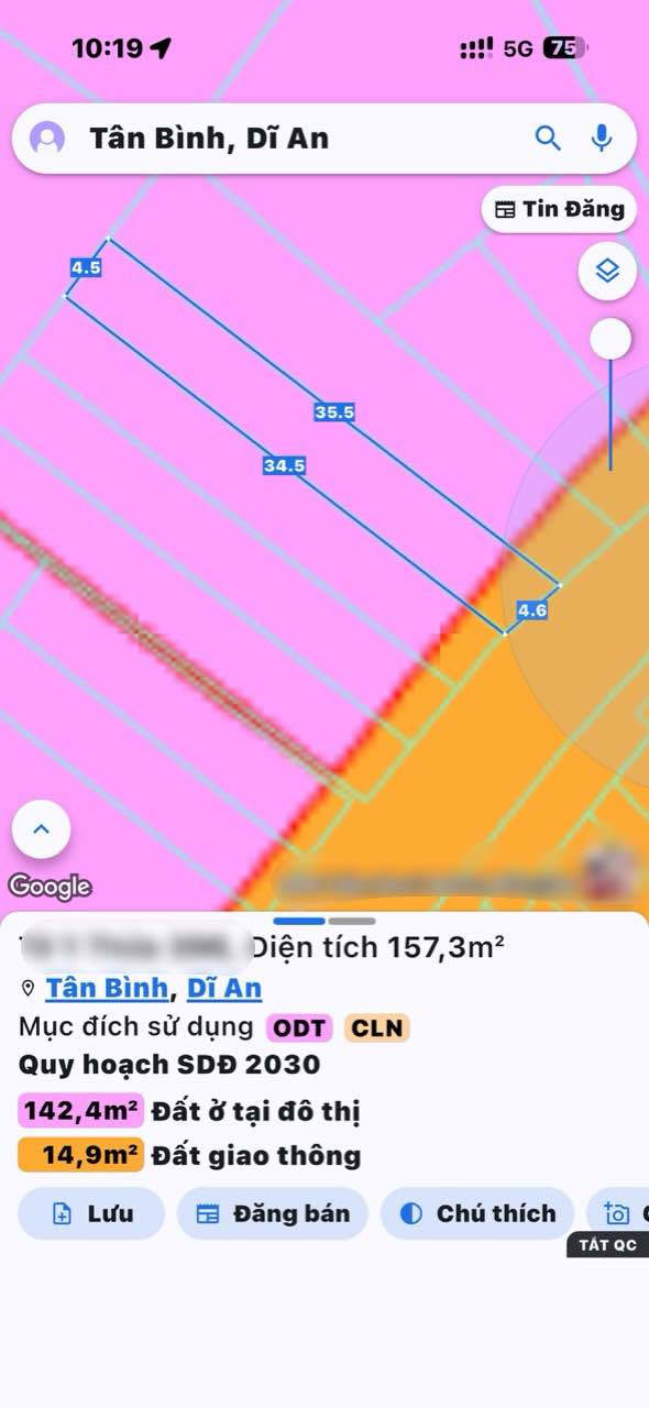 Nhà Lầu 160m² Mặt Tiền Đường Trương Văn Vĩnh, Dĩ An - Đầu Tư Sinh Lời!