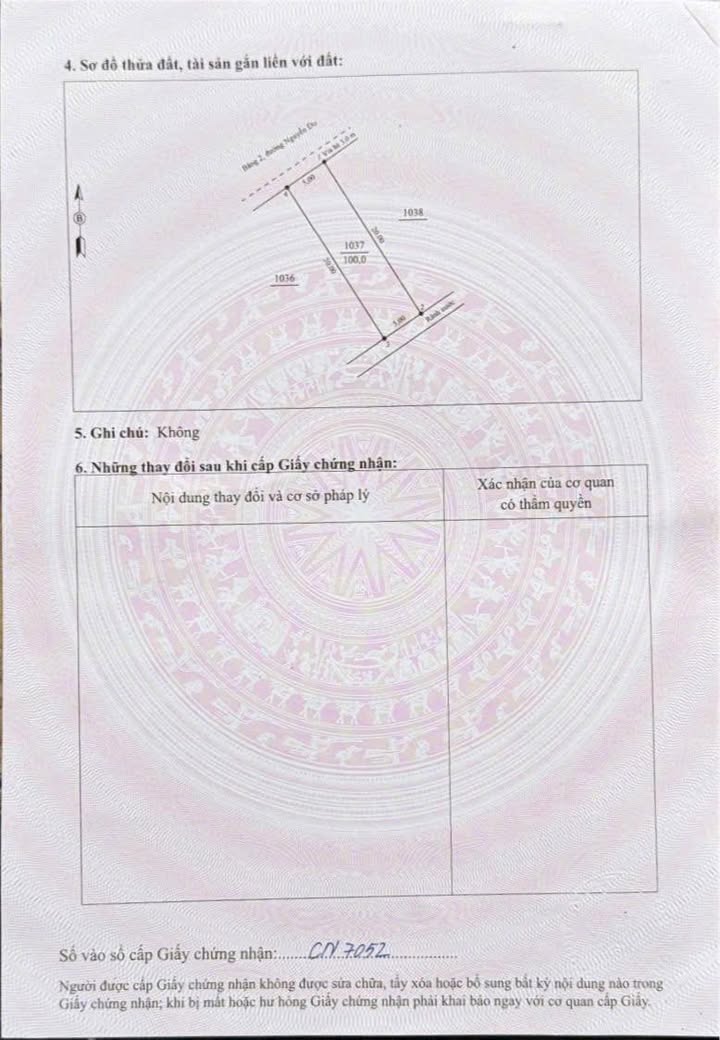 Đất nền 100m² đường Nguyễn Du - Giá 5.5 tỷ, cơ hội đầu tư tuyệt vời!
