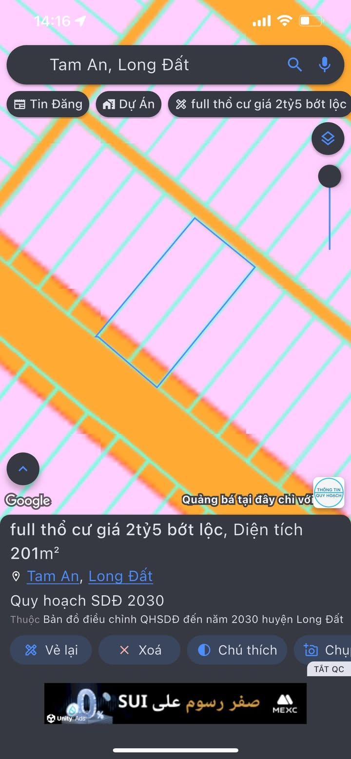 Đất nền An Ngãi, Long Điền 200m² giá 2.5 tỷ - Tiềm năng đầu tư sinh lời!