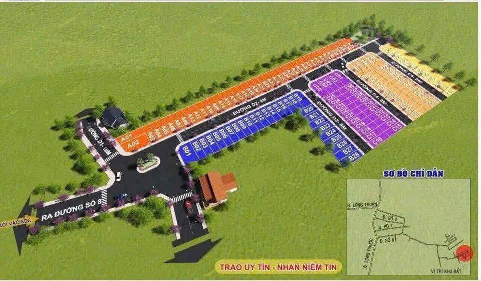 Đất nền 52m² đường Nguyễn Văn Ngọc, phường Long Phước, quận 9 chỉ 1.999 tỷ - Cơ hội vàng cho đầu tư!