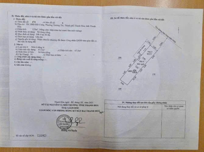 Đất mặt đường Đội Cung, phường Trường Thi, 125m² giá 8 tỷ - Cơ hội đầu tư sinh lời!