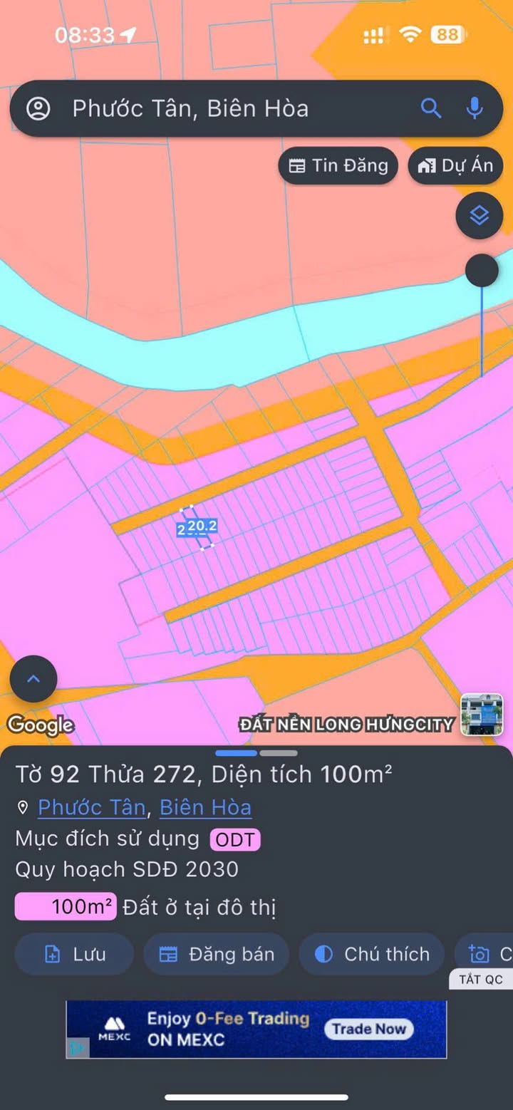 Đất thổ cư 100m² Phước Tân, Biên Hòa chỉ 1.8 tỷ - Gần trường cấp 2!