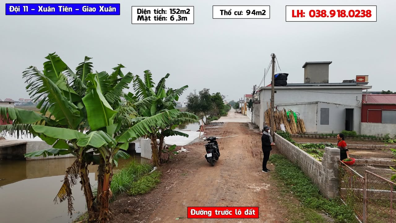 Đất nền 152m² tại Xóm Xuân Tiên, Giao Xuân - Chỉ 500 triệu, đầu tư sinh lời!