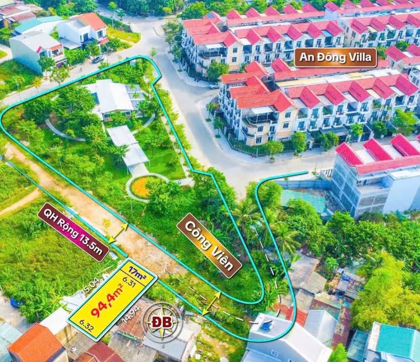 Đất nền An Đông Villa Huế 94,4m² giá 2,9 tỷ - Địa điểm lý tưởng cho an cư và đầu tư!