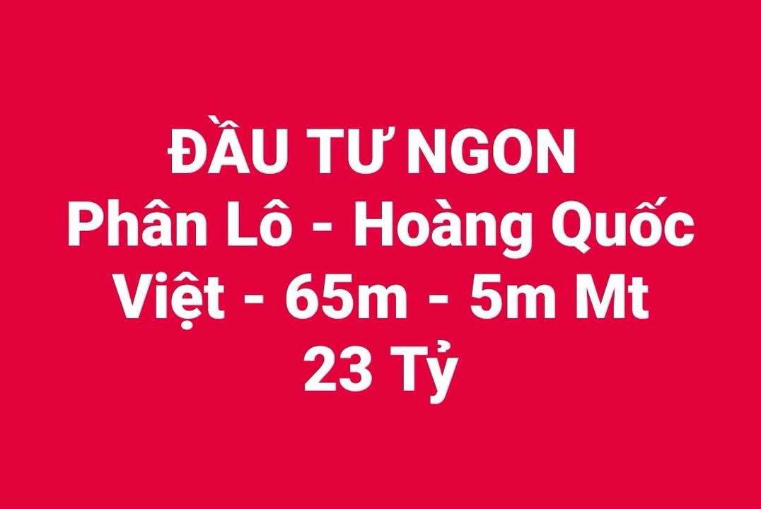 Nhà phố Hoàng Quốc Việt 65m² giá 23 tỷ - Đầu tư sinh lời ngay!