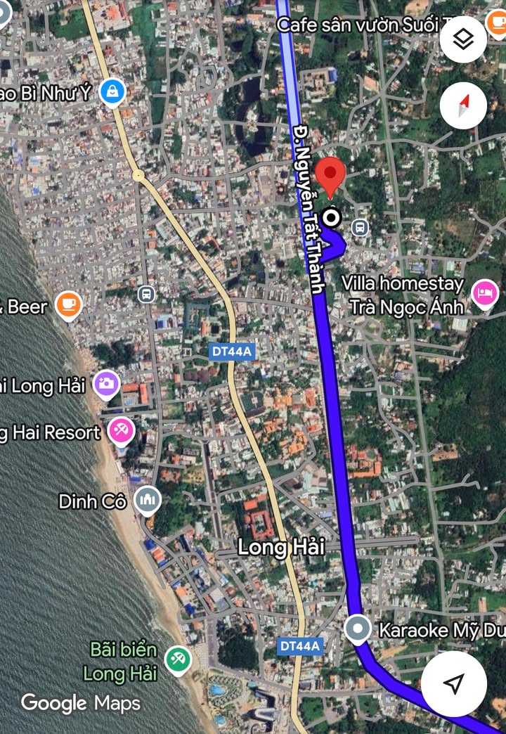 Đất Mặt tiền Nguyễn Tất Thành, Long Hải 310m² giá 4 tỷ - Sổ đỏ chính chủ