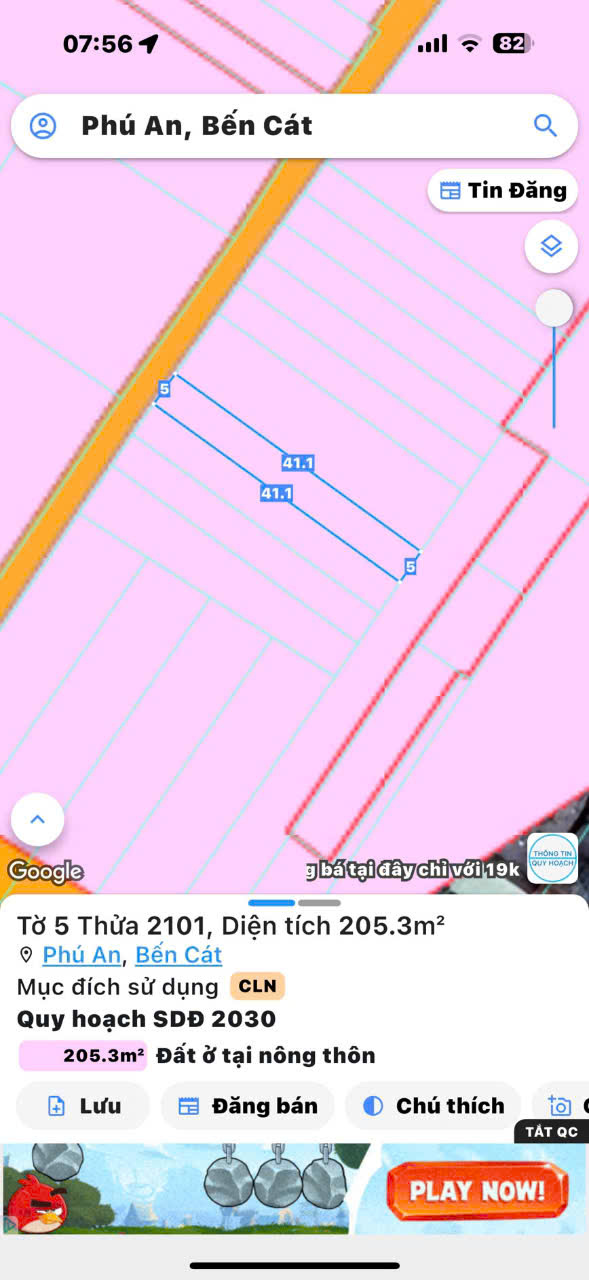 Đất nền Phú An, Bến Cát 100m² giá 1.48 tỷ - Đường bê tông rộng rãi!