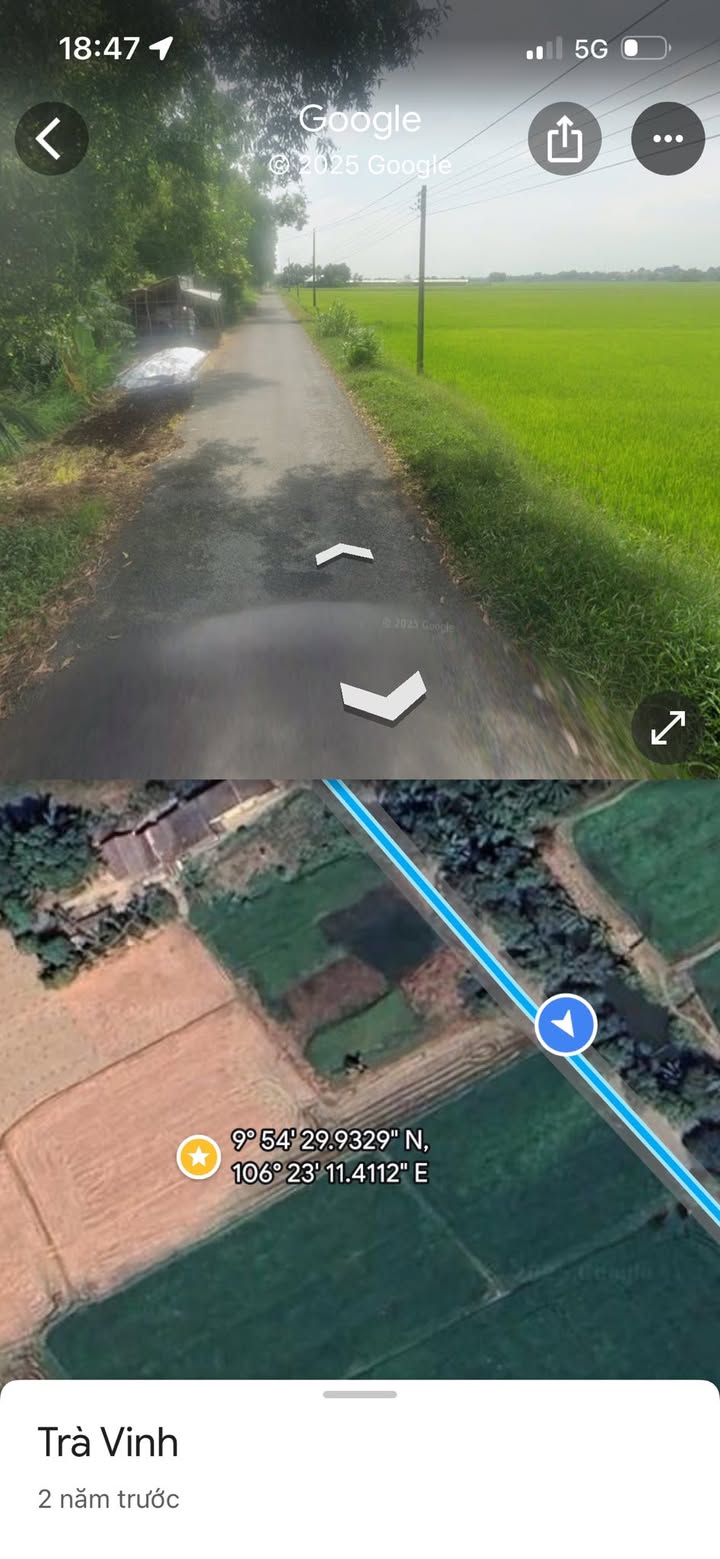 Đất lúa mặt tiền QL53, Hòa Lợi, Châu Thành, Trà Vinh - 2314m² giá 694.2 triệu