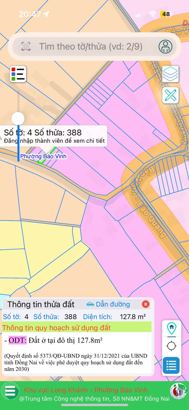 Đất nền Bảo Vinh Long Khánh 120m² giá 720 triệu - Sổ đỏ chính chủ, thương lượng!