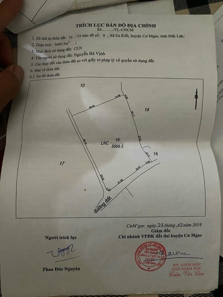 Đất nền 6 sào tại Ea Kiết, Cư M'gar - Giá chỉ 750 triệu, sẵn sàng đầu tư!