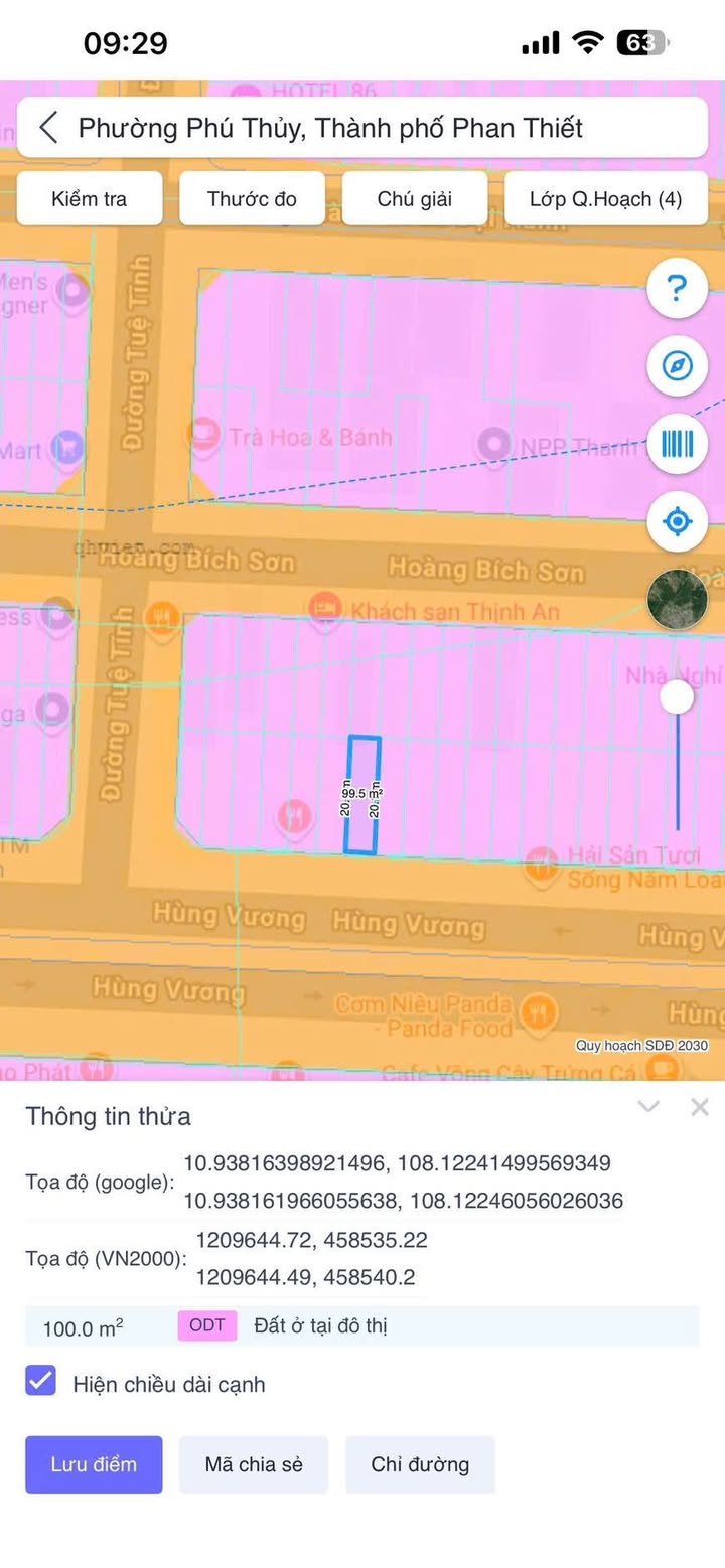 Đất mặt tiền Hùng Vương Phan Thiết 100m² giá 7.5 tỷ - Đầu tư sinh lời ngay!