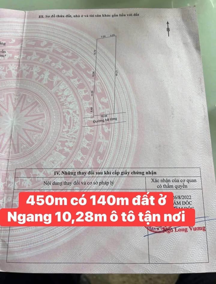 Đất nền Hòa Khánh, Đà Nẵng 450m² giá chỉ 1 tỷ - Đầu tư sinh lời ngay!