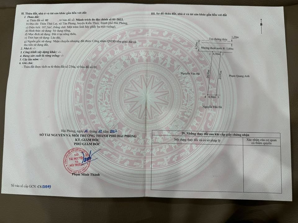 Đất nền Tân Phong 107m² giá 2 tỷ - Vị trí trung tâm tiện lợi!