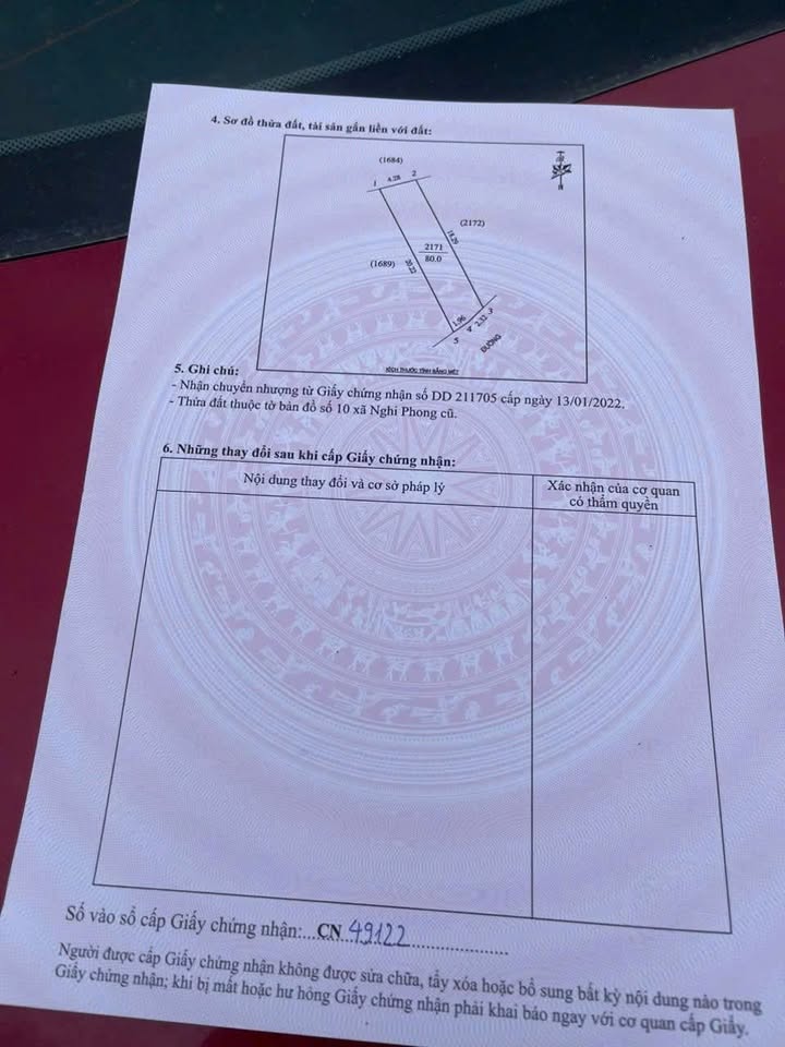 Đất nền Nghi Phong, TP Vinh 80m² giá 1 tỷ - Sổ đỏ chính chủ!