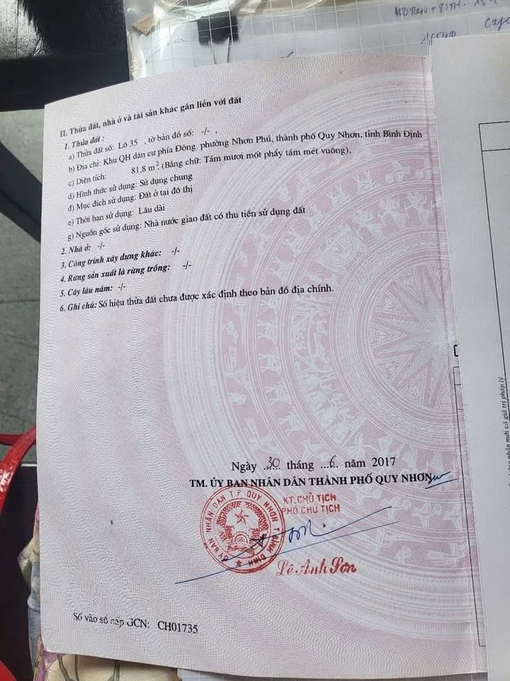 Đất nền đường Đồi Mười, phường Nhơn Phú, 81.8m² giá 2.19 tỷ - Cơ hội đầu tư tuyệt vời!