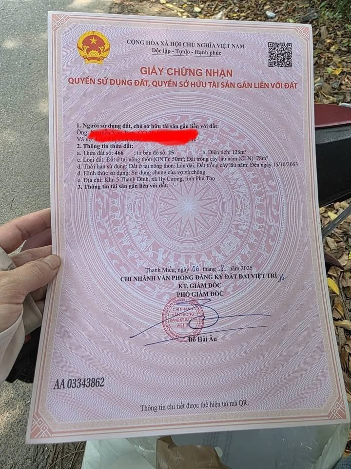 Đất thổ cư Thanh Đình, Việt Trì 128m² giá 8xx triệu - Nhanh tay sở hữu!