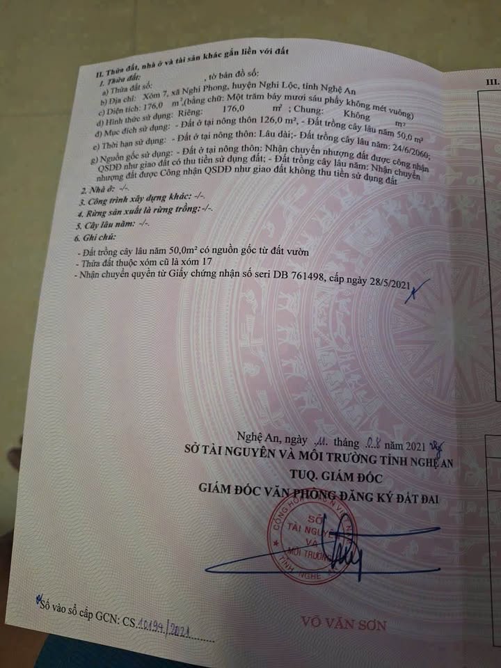 Đất nền Nghi Phong, Nghi Lộc 176m² giá 2.42 tỷ - Đường thông thoáng, dân cư đông đúc!