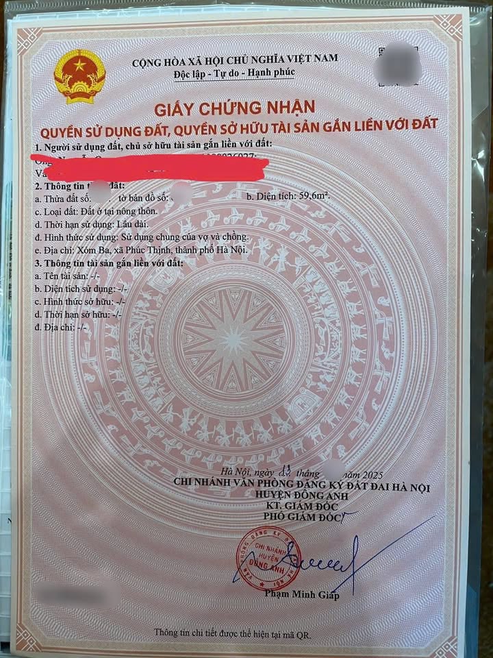 Đất nền Vân Nội Đông Anh 59m² giá 4.2 tỷ - Ngõ thông ô tô, đầu tư sinh lời!