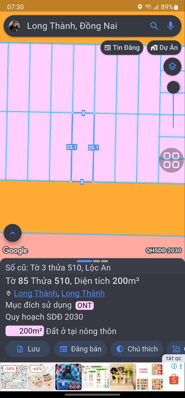 Đất nền Lộc An 200m² giá tốt - Sổ hồng chính chủ, đầu tư sinh lời!