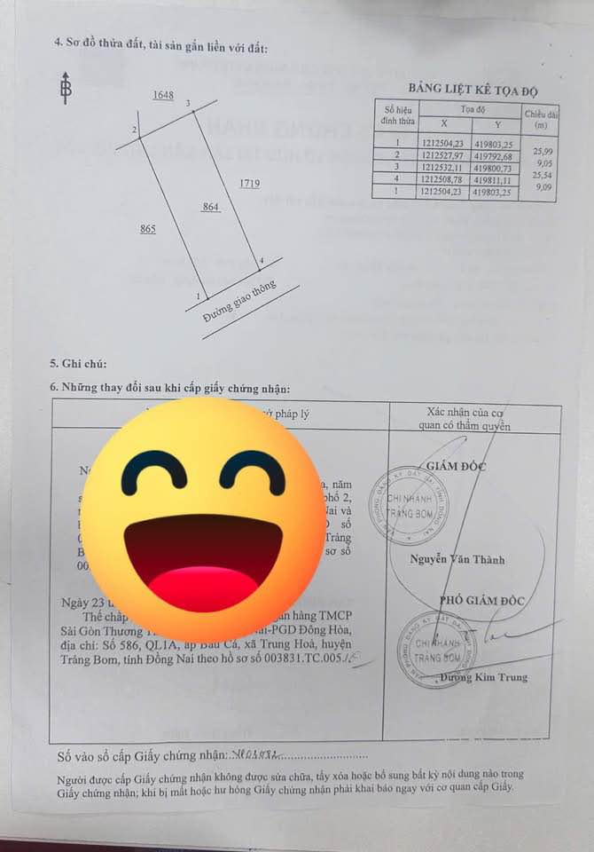 Đất nền 234m² xã Sông Trầu, Trảng Bom - Sổ đỏ thổ cư 100%!