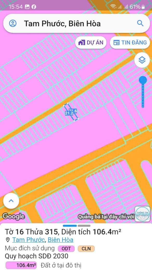 Đất nền Tam Phước Biên Hòa 105m² giá 1 tỷ - Đầu tư sinh lời ngay KCN Giang Điền!