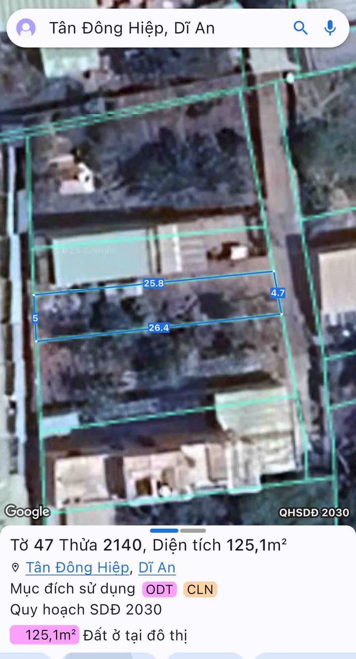 Đất nền Thủ Đức 125m² giá 3.25 tỷ - Cơ hội đầu tư sinh lời!