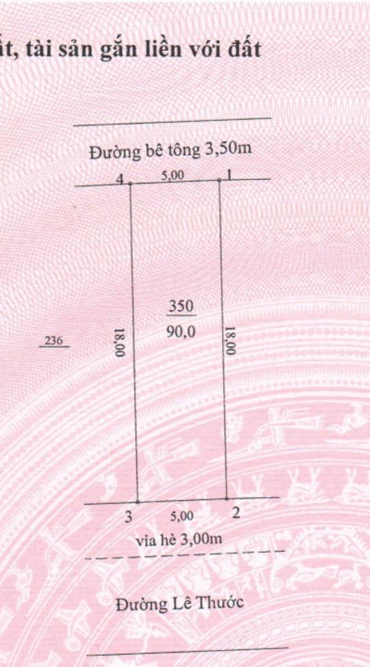 Lô đất 2 mặt tiền đường Lê Thước, Sơn Trà Đà Nẵng 90m² giá 13.5 tỷ - Cơ hội đầu tư hấp dẫn!